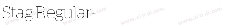 Stag Regular字体转换